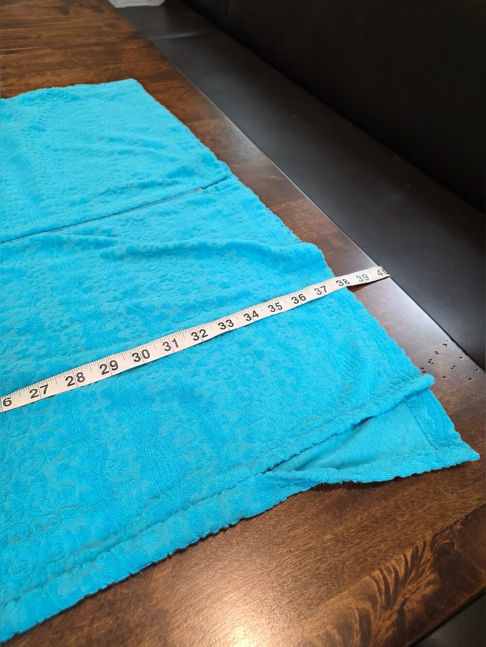 Stan Herman Turquoise Full Zip Terry Cloth Robe Cover-Up Large - Picture 7 of 10